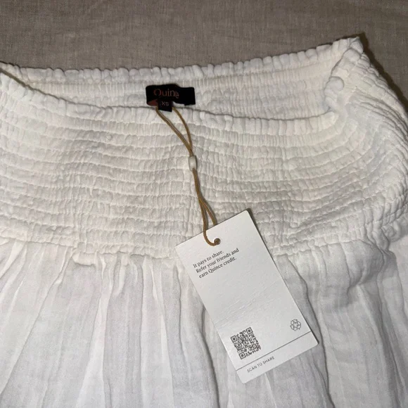Quince 100% Organic Cotton Gauze Smocked Maxi
Skirt - Picture 9 of 12